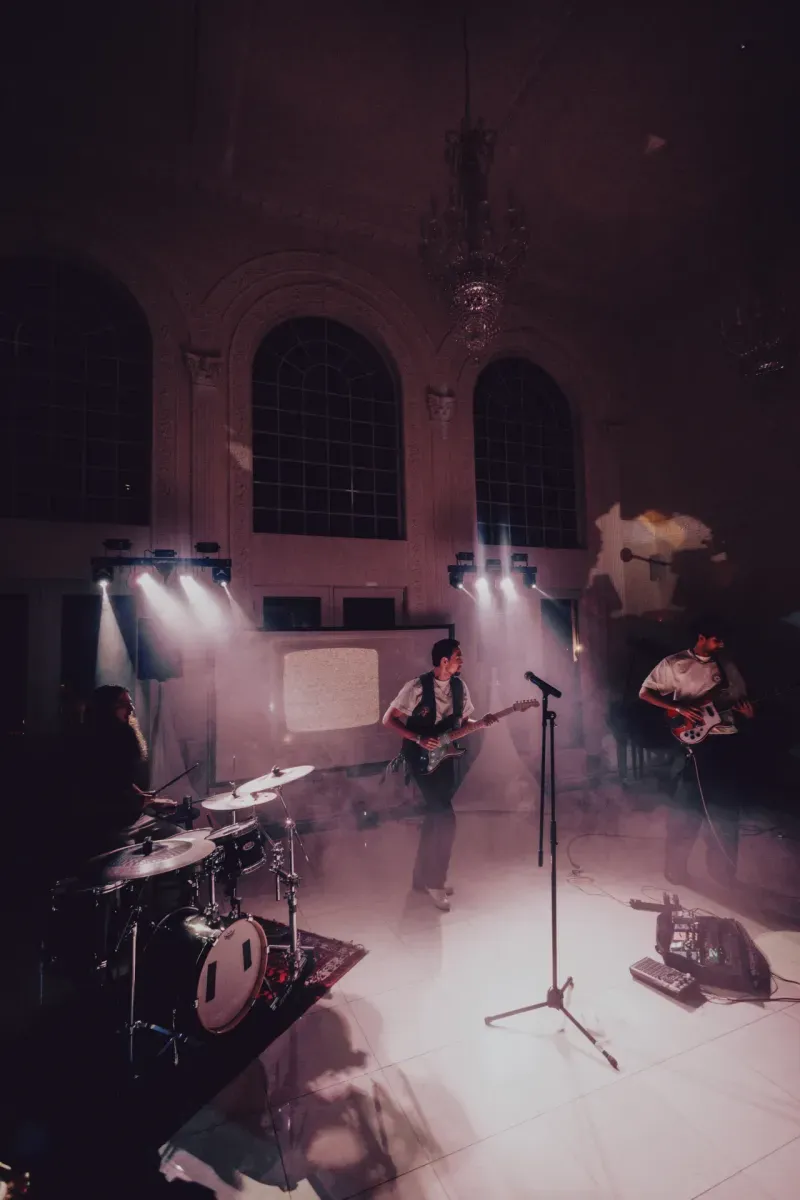 A band playing in stage haze, Visionaries 2025